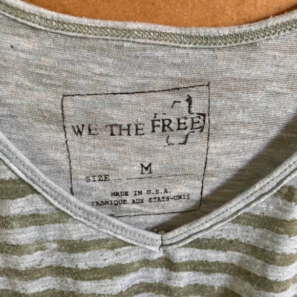 We The Free Striped Top Size Medium - Picture 4 of 6